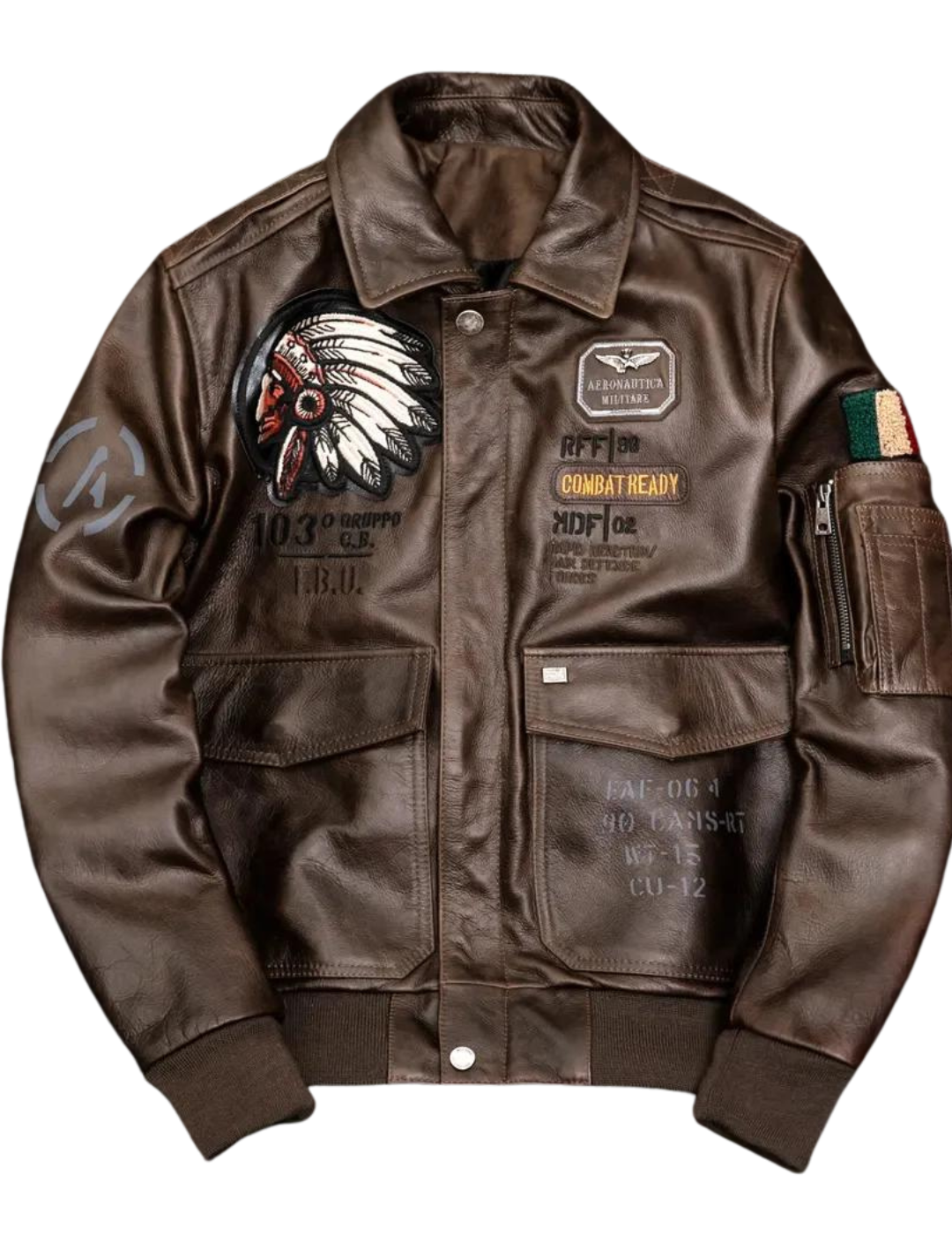 Giacca in Pelle Warrior — Spirito da Combattente